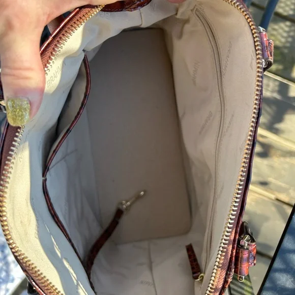 Brahmin Duxbury pecan satchel EUC - Picture 11 of 16